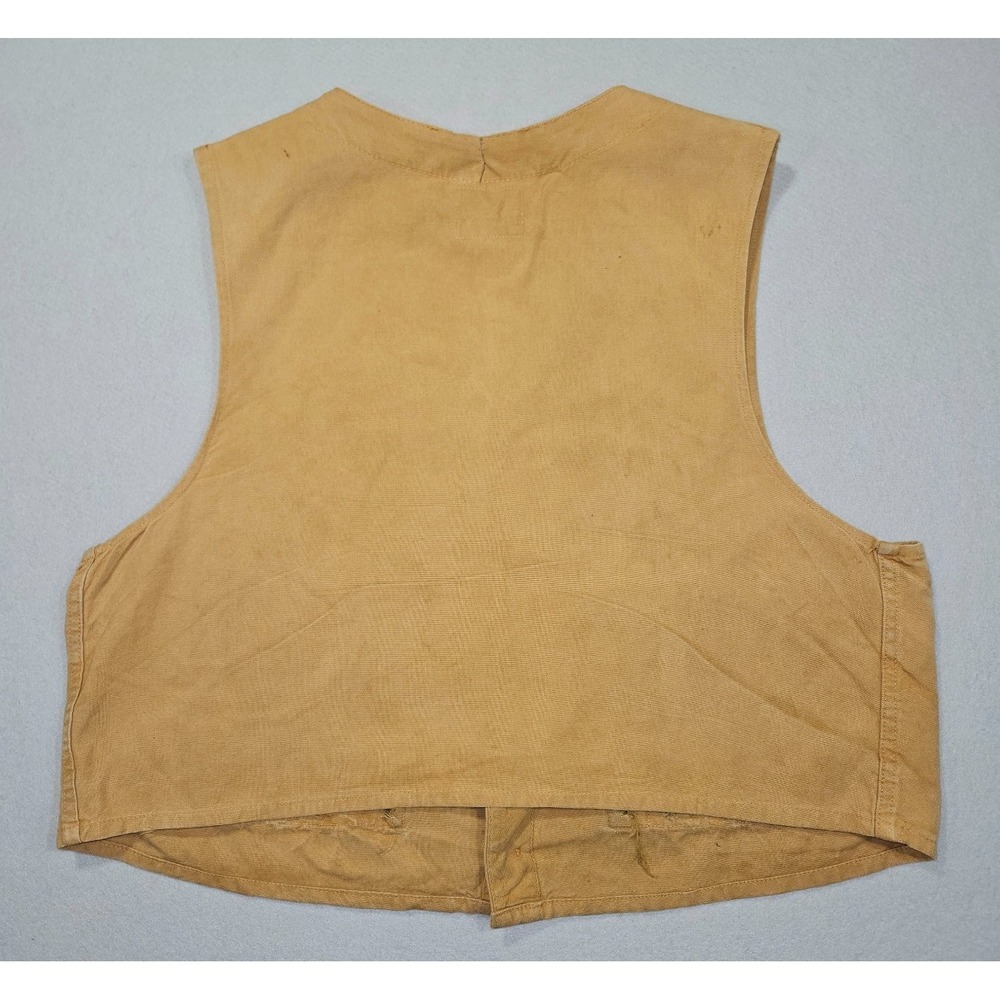 Vintage Trailmate by Trigg Men's Canvas Hunting Vest Shell Loops Cadiz KY Distre - Picture 5 of 5